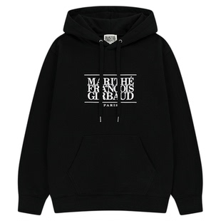 MARITHE经典LOGO多色连帽情侣卫衣 休闲风男女同款薄款女25年秋冬