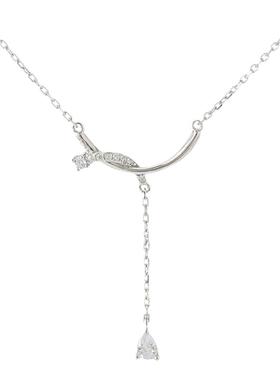 精致S925纯银十字链女挂坠锁骨链