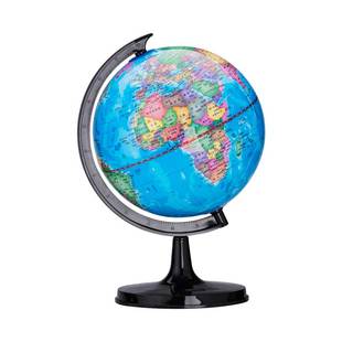得力地球仪3d立体正版小学生初中生儿童启蒙教学用20厘米32cm小型地理地图标准模型仪悬浮书桌摆件大号3035