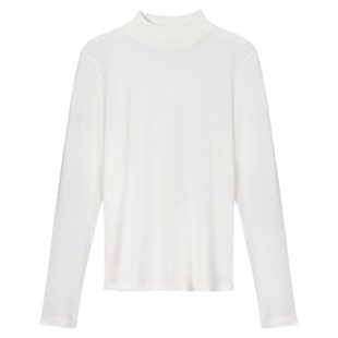 大洪洪【慵懒周末】秋半高领圆领山羊绒混纺女修身打底内搭针织衫