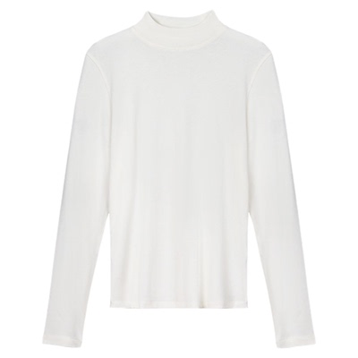 大洪洪【慵懒周末】秋半高领圆领山羊绒混纺女修身打底内搭针织衫