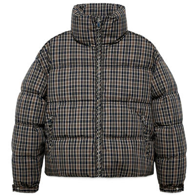 ZARluvip查罗高腰格纹棉衣外套女