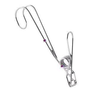 不锈钢夹子挂钩厨房浴室阳台毛巾悬挂多功能收纳挂钩带夹子长尾夹