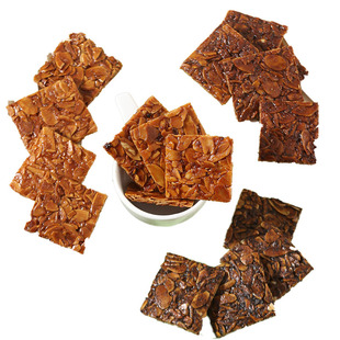 零势力杏仁脆片坚果瓦片糖饼干无蔗糖轻卡热量代木糖醇零食