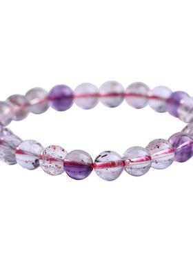 天然超七水晶手链三轮骨干手串