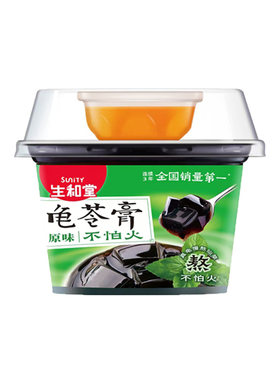 龟苓膏生和堂原味202g即食下午茶小零食非果冻布丁红豆柚汁国货