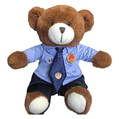 新款检察官小熊普法宣传文创礼品毛绒玩具公仔团建团购活动纪念品