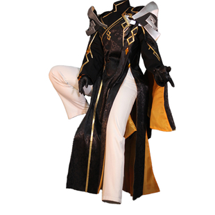 特价面包家钟离cos岩王帝君原神余音萦心cosplay衣服古风假发全套