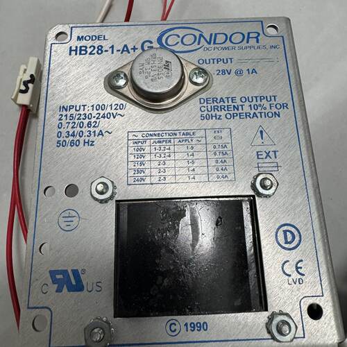 【询价】CONDOR线性稳压电源，型号HB28-1-AG，成色适用