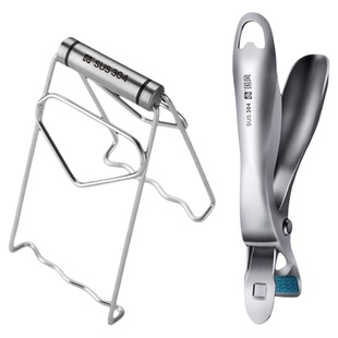 304不锈钢防烫夹取碗夹厨房防滑提盘器蒸盘夹提取菜夹防烫手神器