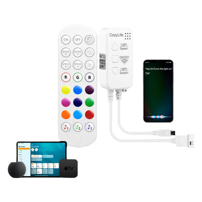 HomeKit灯带控制器RGB音箱APP远程控制遥控Siri语音外置麦克风
