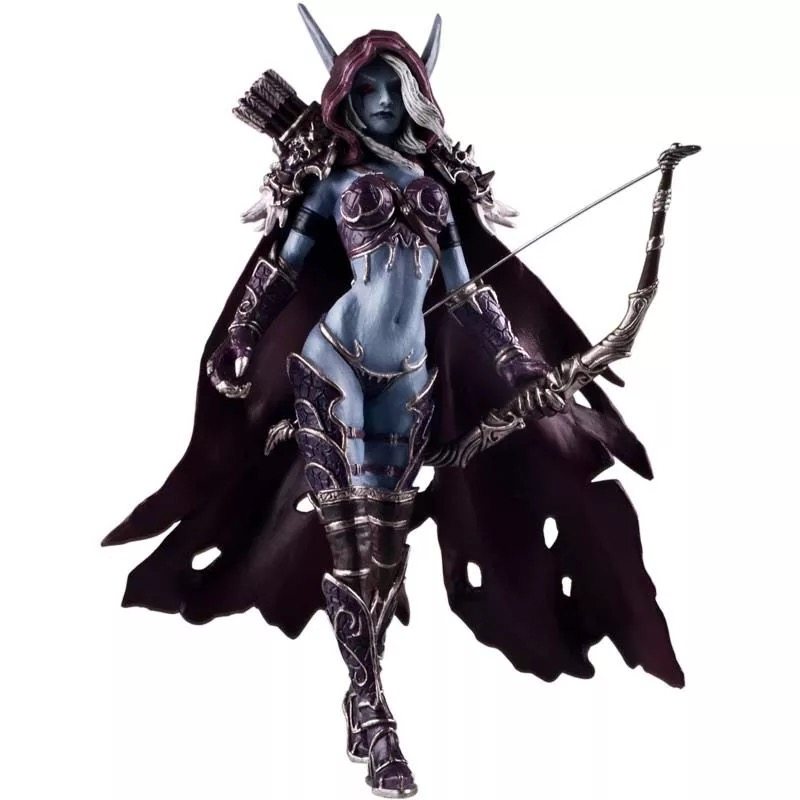 魔兽世界优质手办恶魔猎手女王巫妖王伊利丹怒风摆件公仔模型周边