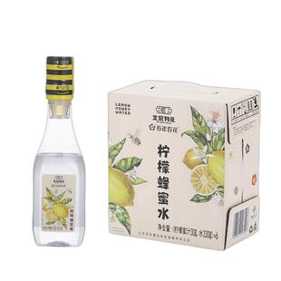 百年百花蜂蜜水分离式瓶盖柠檬蜂蜜水健康便携330g*6瓶饮料整箱