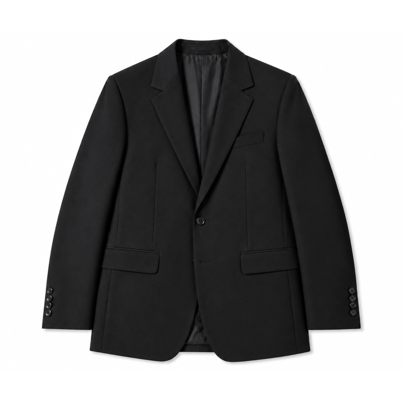 商务正装黑色单排扣西服套装男秋季上班正装易打理商务绅士青年