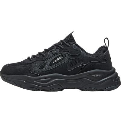 骆驼星驰休闲鞋男款2025冬季新款男鞋透气增高老爹鞋男士休闲鞋子