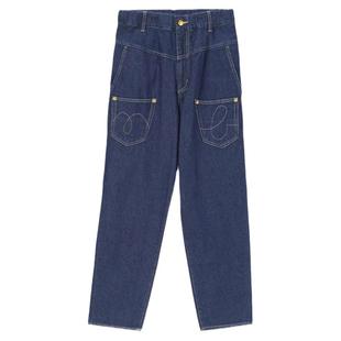 初原家宇津木女士长裤美爆了高腰日系牛仔裤春秋mercibeaucoup