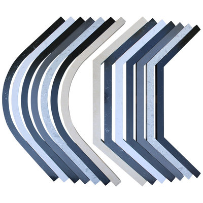 一体成型挡水条钻石型圆弧形石基