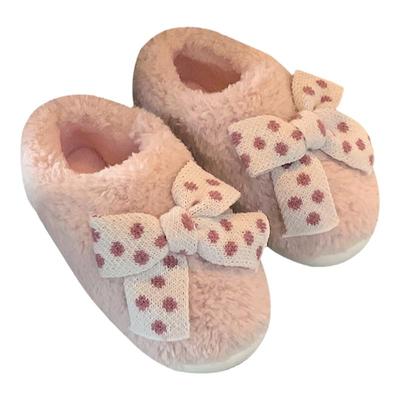 少女心全包跟蝴蝶结可爱时尚棉拖