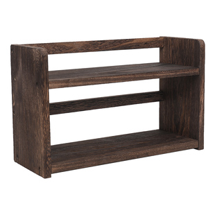 烧桐木博古架实木中式小多宝阁紫砂茶壶茶具架子桌面置物架摆件展