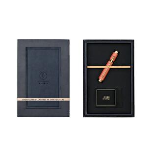 eyproducts意外设计牛皮便携小时光钢笔女士高档精致礼盒迷你口袋钢笔送礼女朋友高颜值生日毕业私人定制刻字