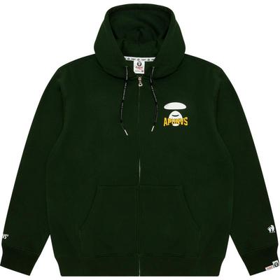 Aape休闲潮流厚绒连帽卫衣外套