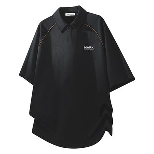 马克华菲美式潮牌短袖男款2026新款男士POLO衫夏季百搭t恤衫上衣