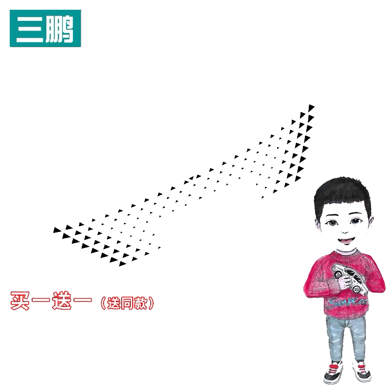 三鹏亮黑改款改色贴纸