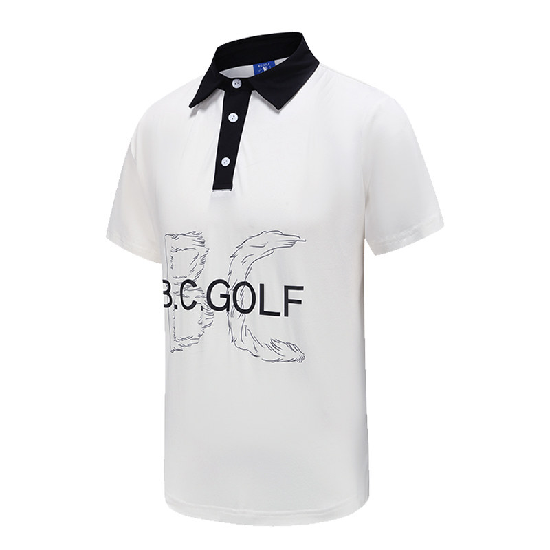 BCGOLF高尔夫男式短袖上衣 高尔夫运动男款服装T恤 翻领POLO衫