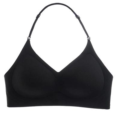 挂脖美背内衣女小胸聚拢隐形露背