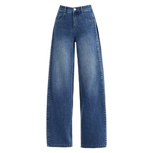 版型好看阔腿牛仔裤女2026新款春秋季高腰宽松弛感裤子女士直筒裤