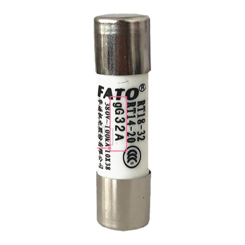 FATO华通机电RT18-32陶瓷熔断器体RT14-20保险丝10x38mm熔芯380V