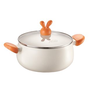 爱仕达陶瓷蒸锅家用单层不粘炖煮汤锅双耳小蒸笼电磁炉燃气通用