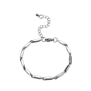 VOYAGE钛钢竹节高级感男士手链男款男生配饰冷淡风简单大方复古女