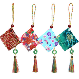 马年新年驱蚊香囊空袋和风香包diy材料包中药店香袋三角粽子挂件