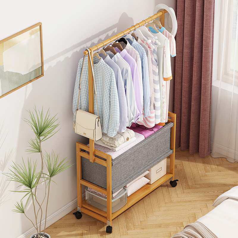 衣帽架落地挂衣架卧室床边放衣服衣柜物可神器置展示架移动开放式