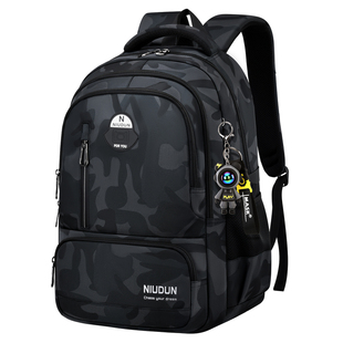 2026新款中学生书包男生初中生高中女生大容量减负护脊双肩背包男