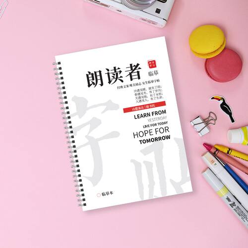 朗读者经典瘦金体字帖作文素材漂亮女生练字帖柳叶体玫瑰体撒贝宁