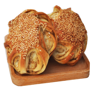 山东单县吊炉烧饼芝麻盐小饼手工芝麻盐烧饼山东特产真空包装面食