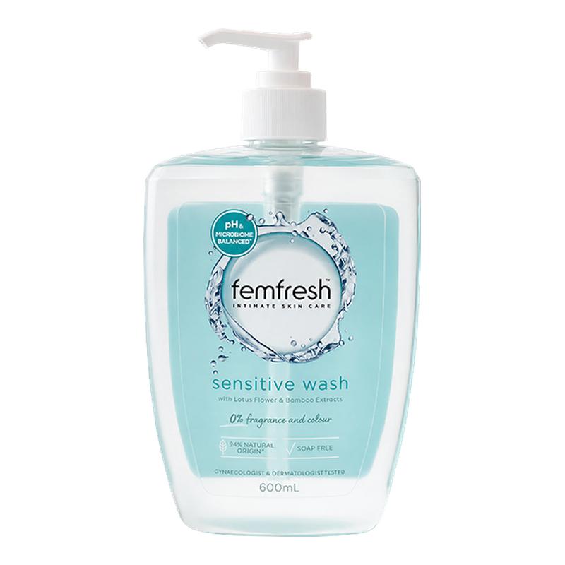【升级大容量】femfresh芳芯私处洗液亲肤敏感肌可用清爽600ml