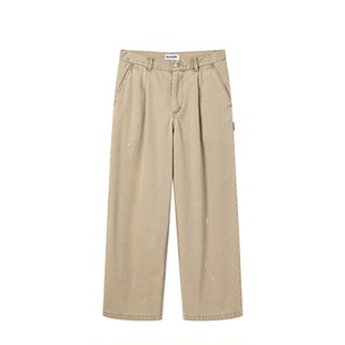 mocuishle（MCSL）「麦浪」工装水洗长裤 Wide Chino Pants