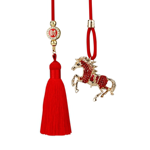 2026年新款车载挂件车内装饰马到成功后视镜汽车挂饰高级感保平安