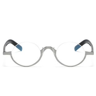 万年龟kmn80同款日系复古眼镜框倒半框男纯钛个性时尚可配度数女