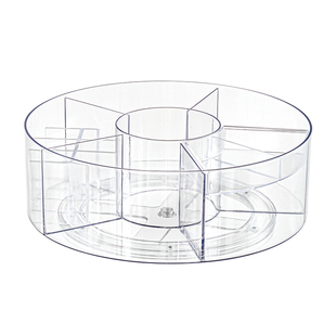 大可叔叔透明加大容量旋转笔筒马克笔水彩笔学生桌面文件收纳盒