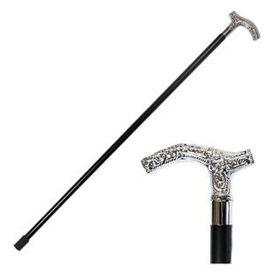 英国绅士银手杖英伦男士拐杖老人防滑拐棍手柄互换文明棍沃克英