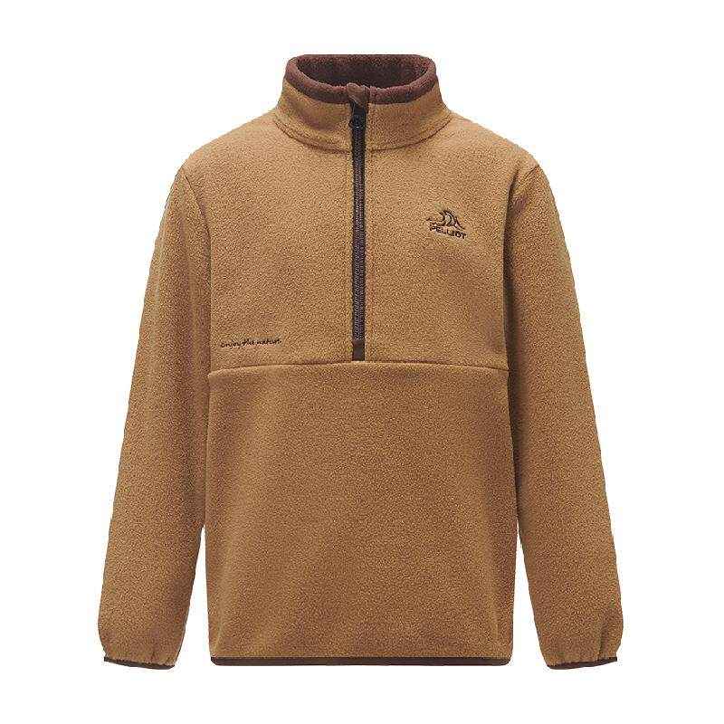 伯希和儿童户外亲肤抓绒衣