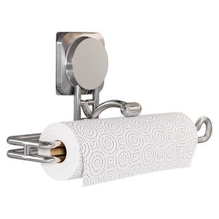 护家厨房纸巾架免打孔橱柜用纸挂架抽纸卷纸架懒人抹布保鲜膜挂架