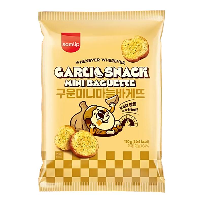 韩国进口Samlip三立蒜香披萨味烤面包干面包片办公室休闲零食小吃