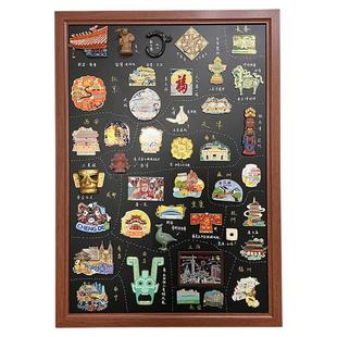 磁吸小黑板家用冰箱贴展示板谷子周边收纳板展示架挂式长条照片墙