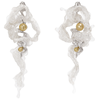 【明星同款】ATRIAL SENSING银色祥云耳环原创设计小众轻奢长耳坠