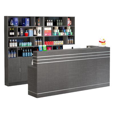 顺丰包邮吧台酒柜一体前台接待台